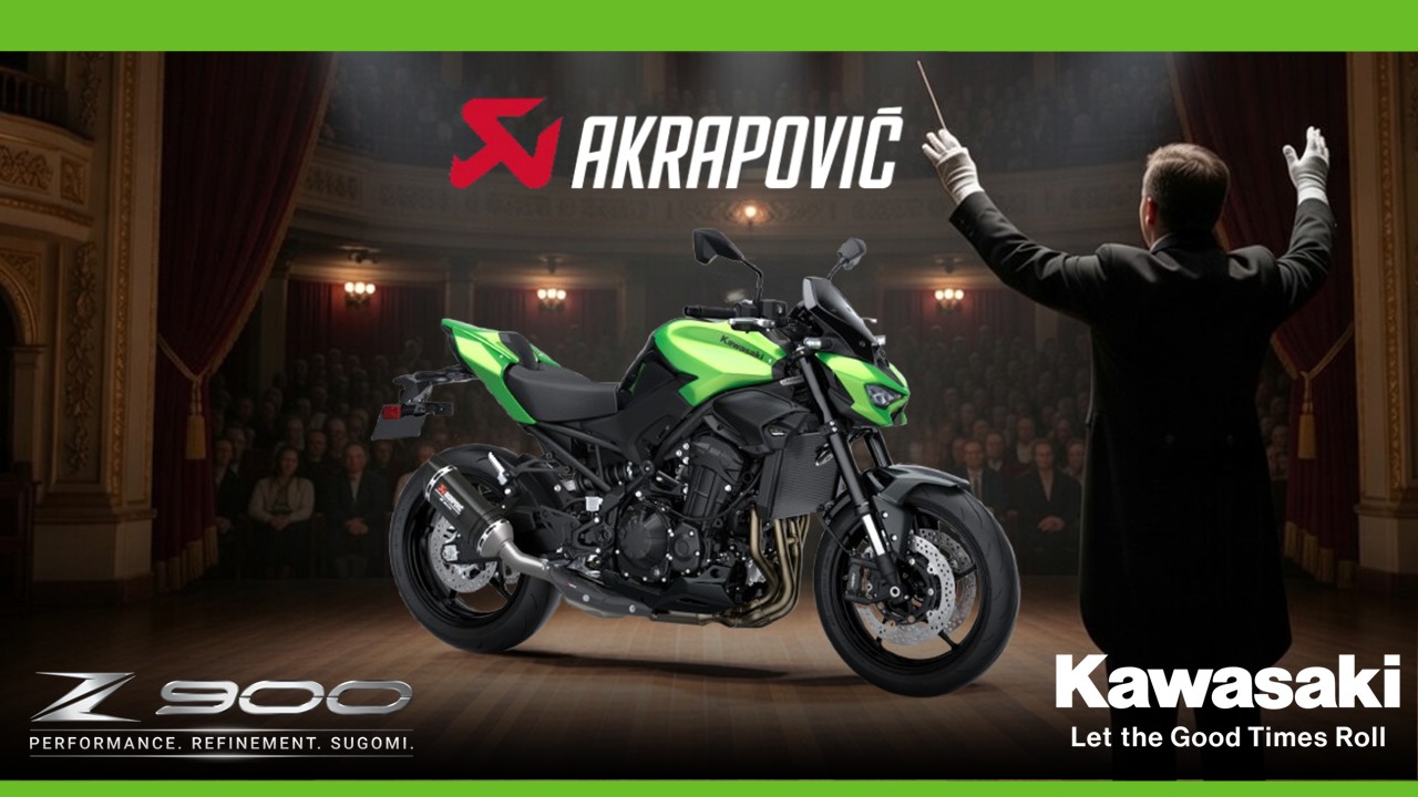Nuova Kawasaki Z900 2026: lo scarico Akrapovic è incluso nel prezzo!