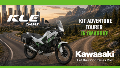 KLE500: ora tua con Kit Adventure Tourer in regalo