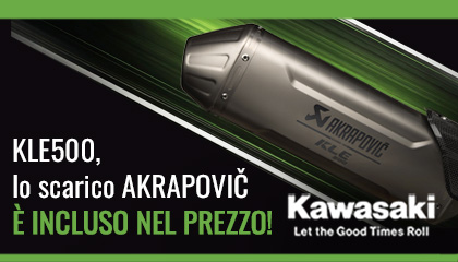 FATTI SENTIRE! Scarico Akrapovič in omaggio sulla KLE500 