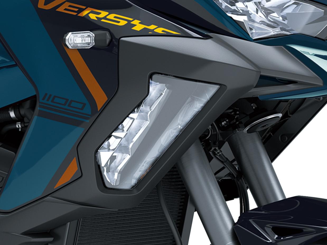 Dettaglio di una moto Kawasaki