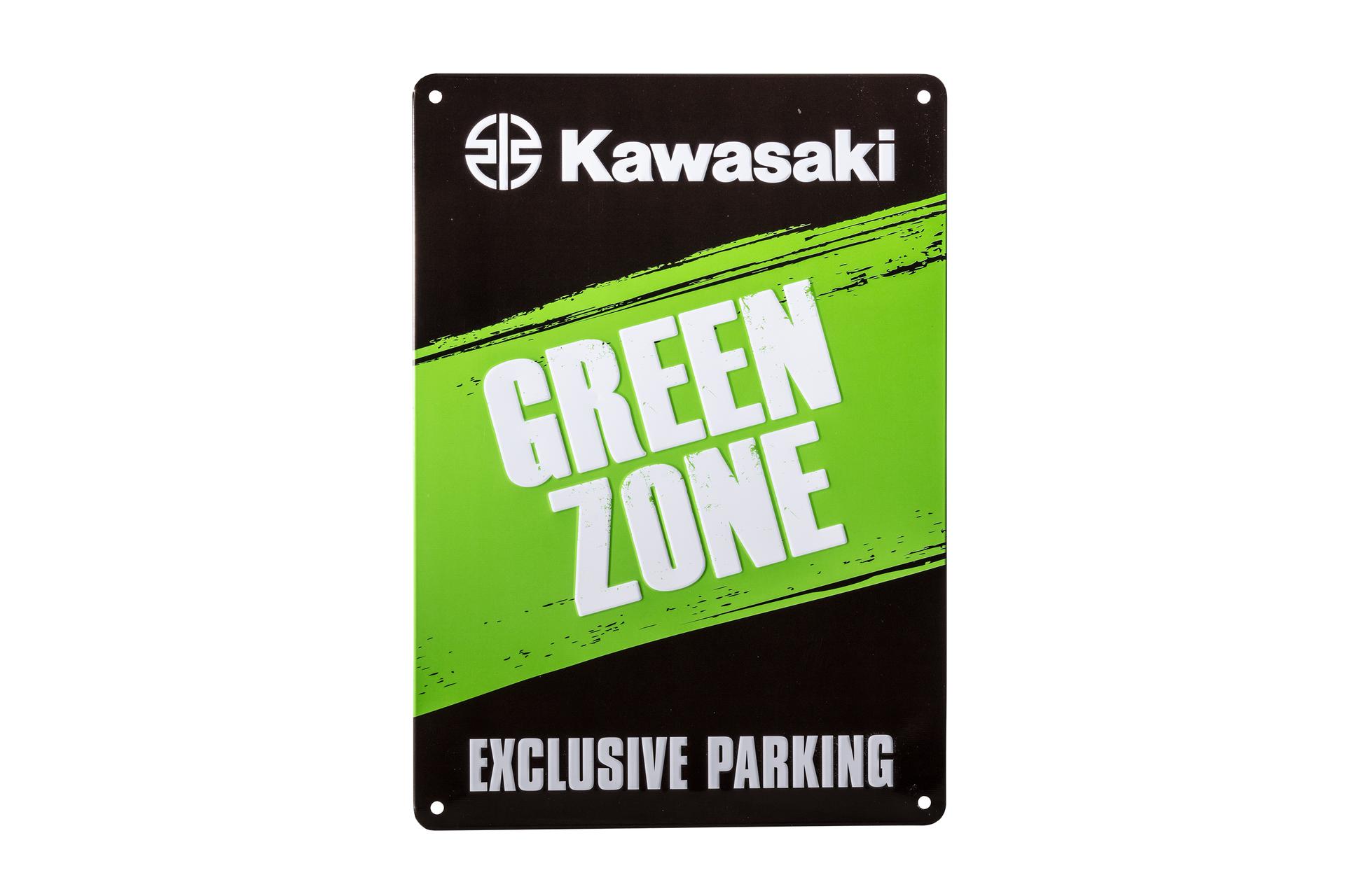 Cartello Kawasaki Green Zone