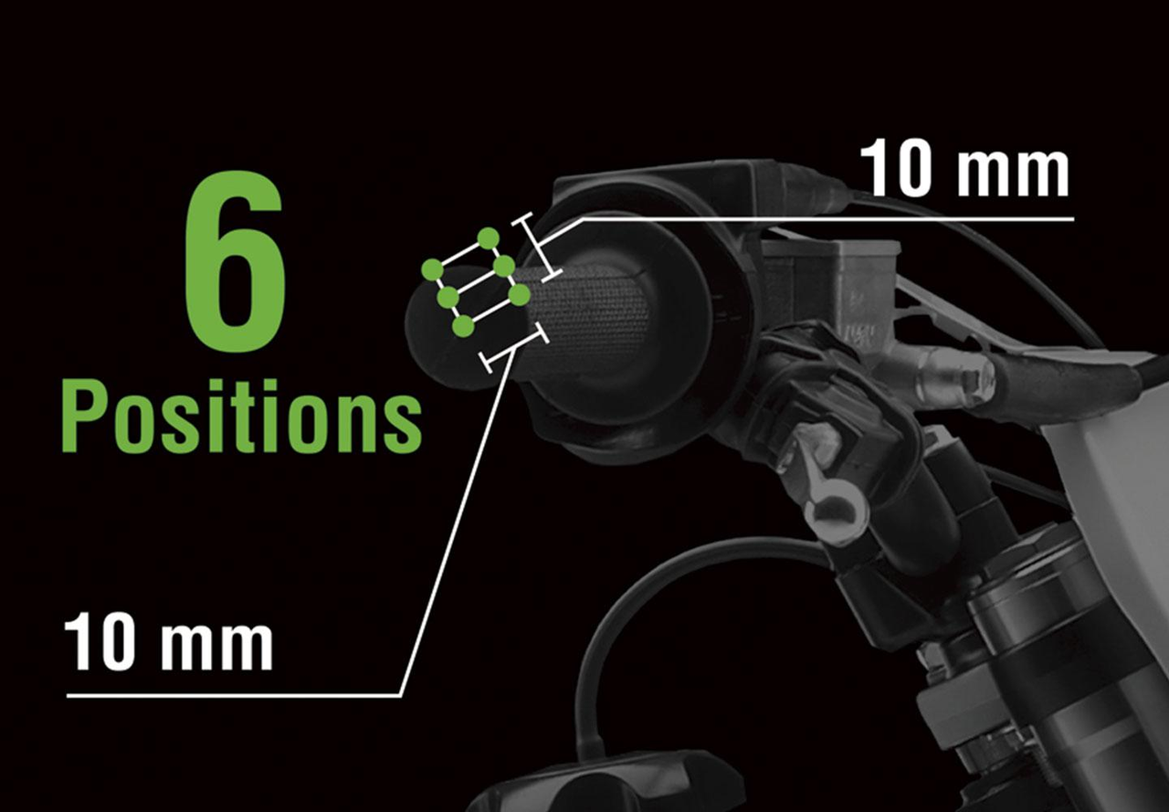 Manubrio regolabile in 6 posizioni