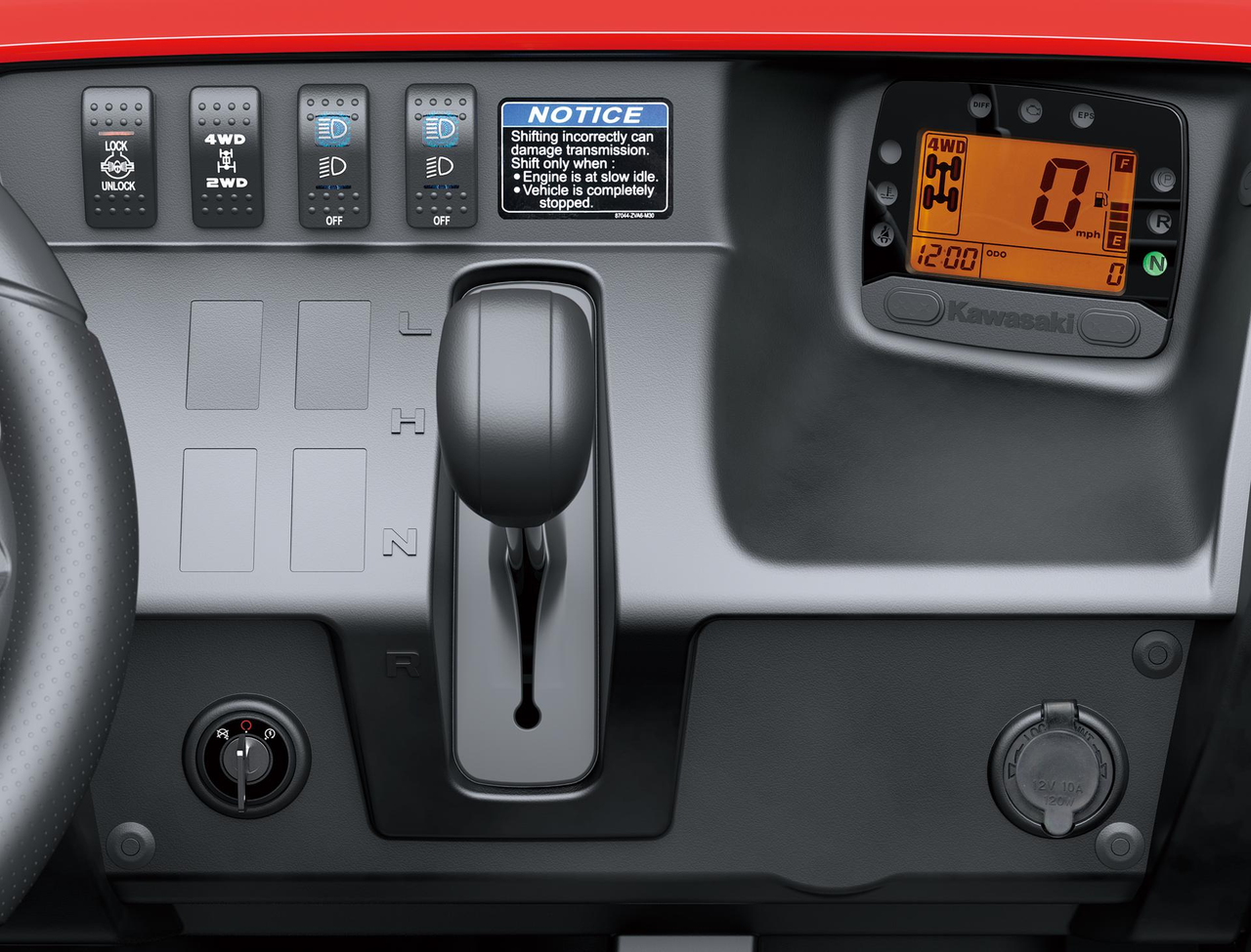 Cruscotto in stile automobilistico