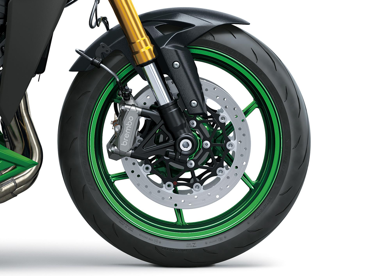 Freni anteriori Brembo e sospensioni Öhlins